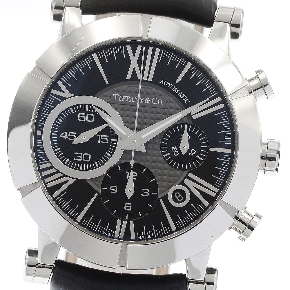 TIFFANY&Co. Atlas Gen Z1000.82.12A10A71A Chronograph Date black Dial Automatic Men's Watch_920245