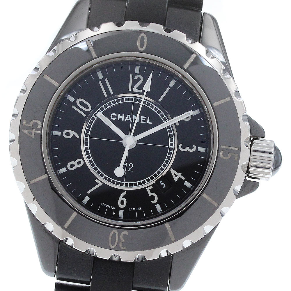 CHANEL J12 H0681 Black ceramic date black Dial Quartz Ladies Watch_920254