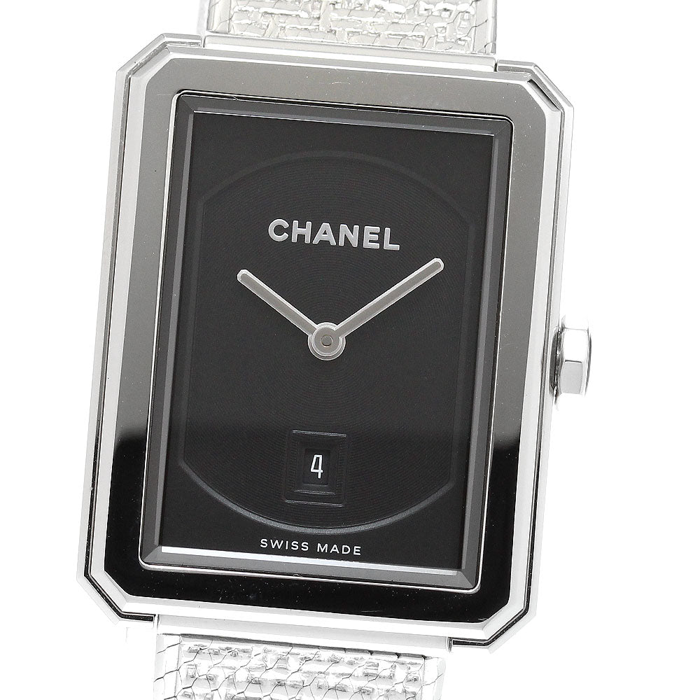 CHANEL Boyfriend tweed H4878 Date black Dial Quartz Boy's Watch_920255