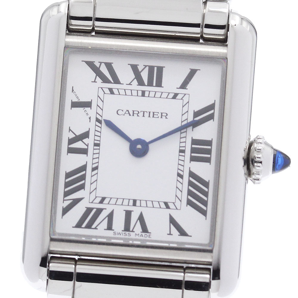 CARTIER tank mast SM WSTA0107 Silver Dial Quartz Ladies Watch_920263