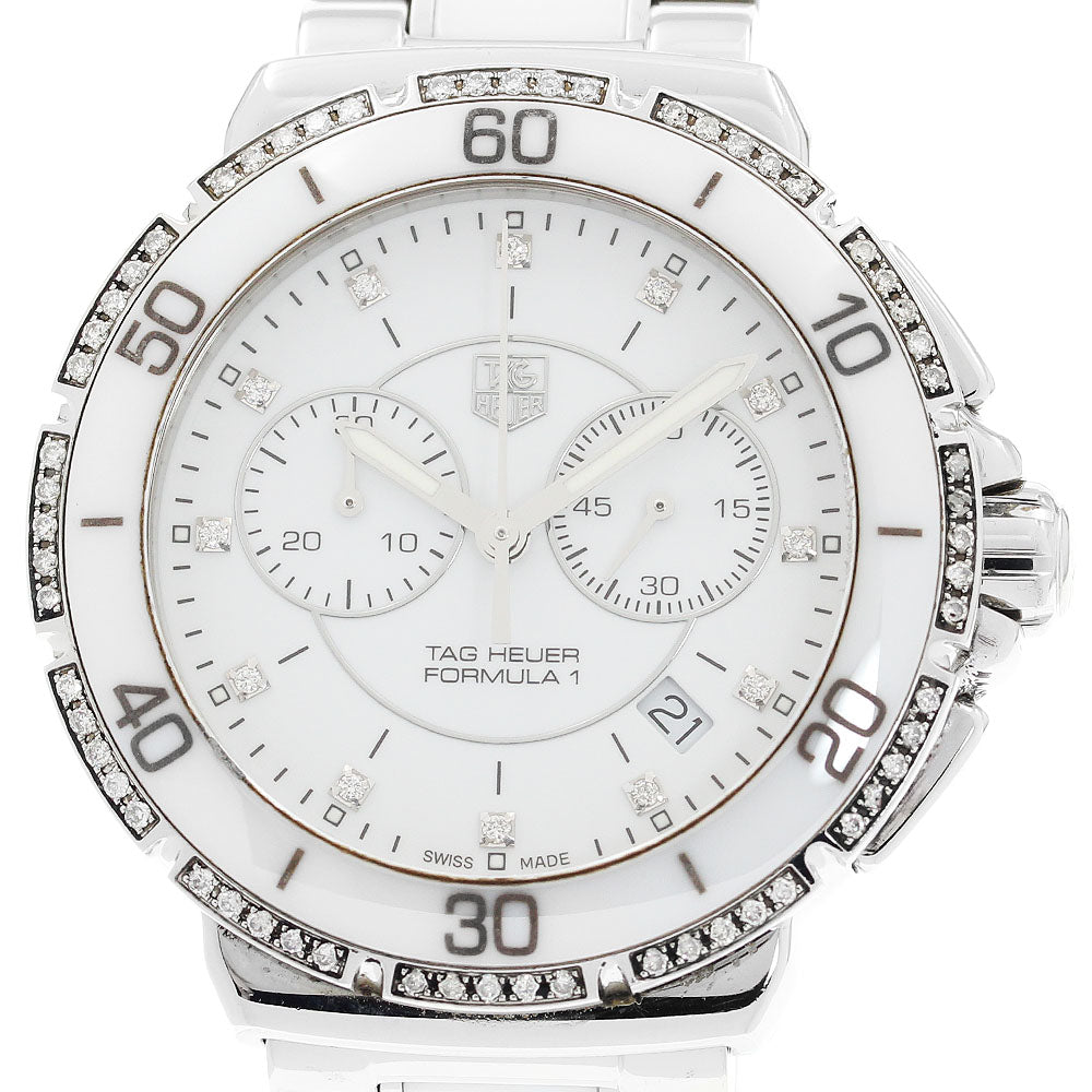 TAG HEUER Formula 1 CAH1213 Chronograph 12P Diamond Bezel Quartz Men's_920270