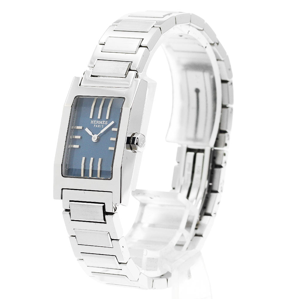 HERMES tandem TA1.210 blue Dial Quartz Ladies Watch_920272