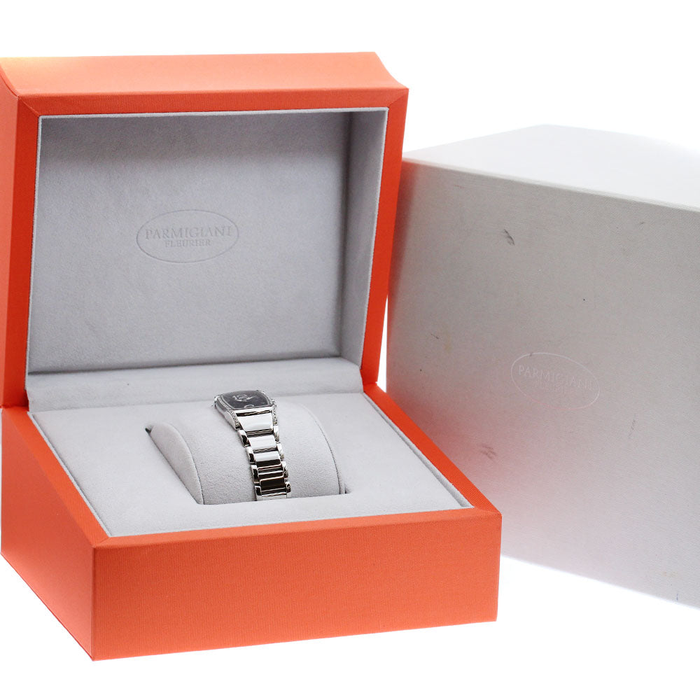 PARMIGIANI FLEURIER Carpadonna Side diamond black Dial Quartz Ladies_920275