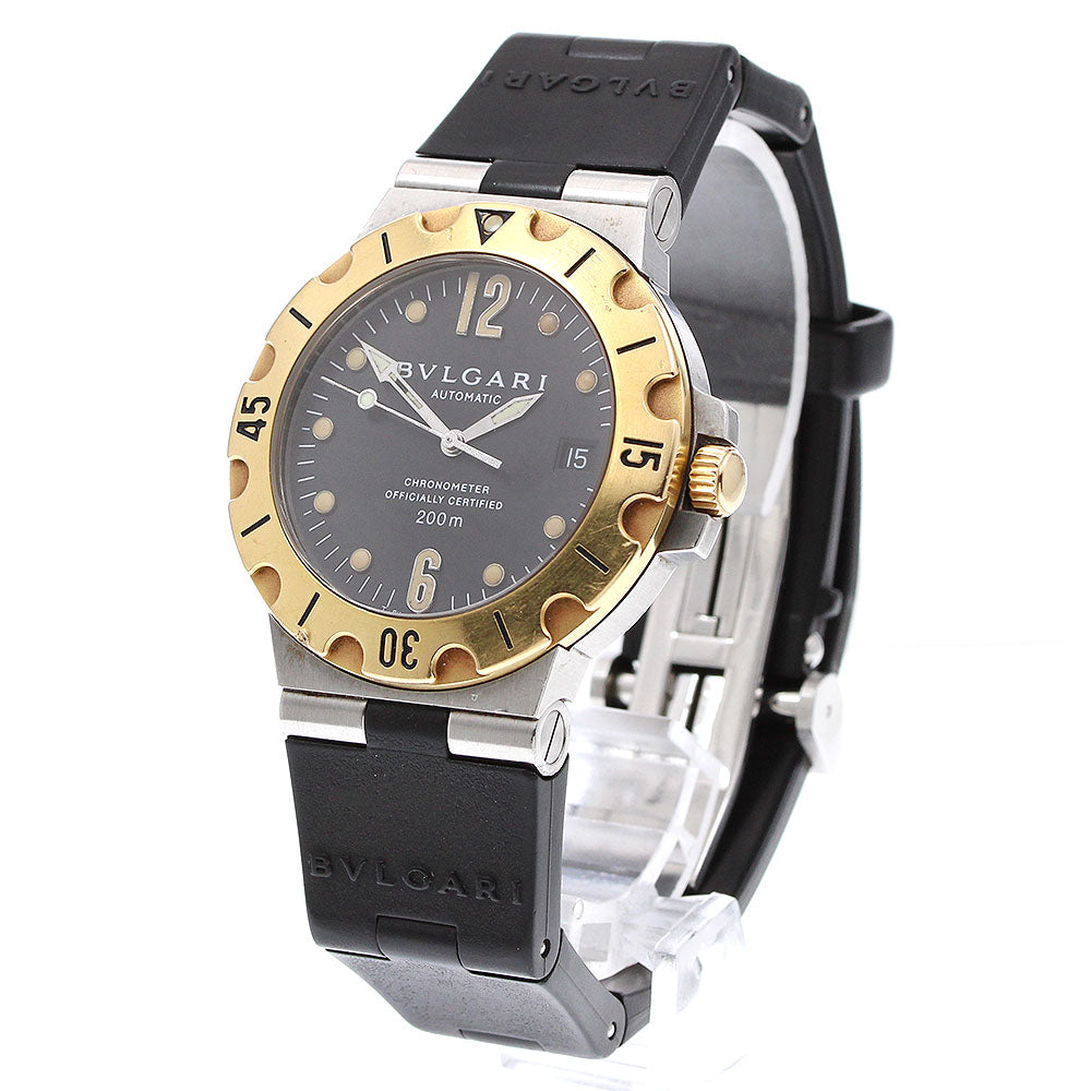 BVLGARI Diagono Scuba SD38SG Date black Dial Automatic Men's Watch_920279