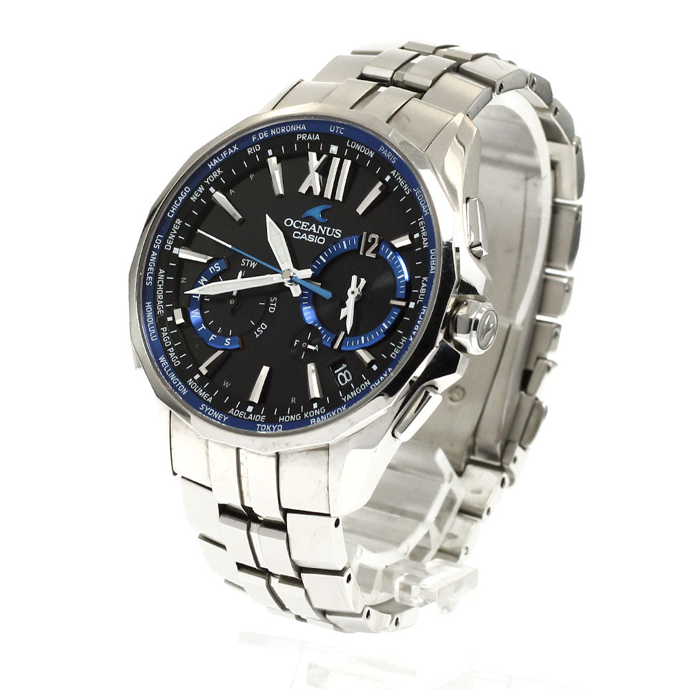 CASIO Oceanus Manta OCW-S3400-1AJF Day date Solar Powered Radio Men's_920293
