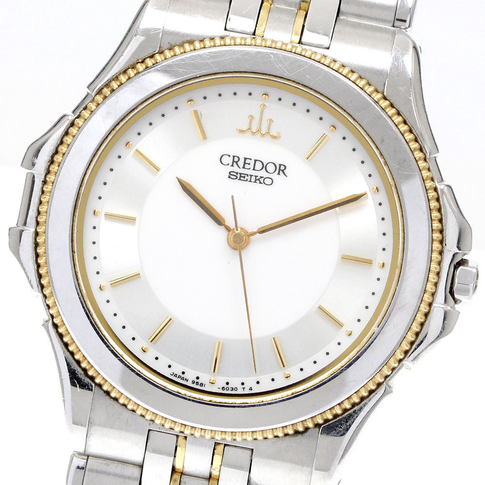 SEIKO CREDOR GCLC016/9581-6040 Silver / White Dial Quartz Men's Watch_920304