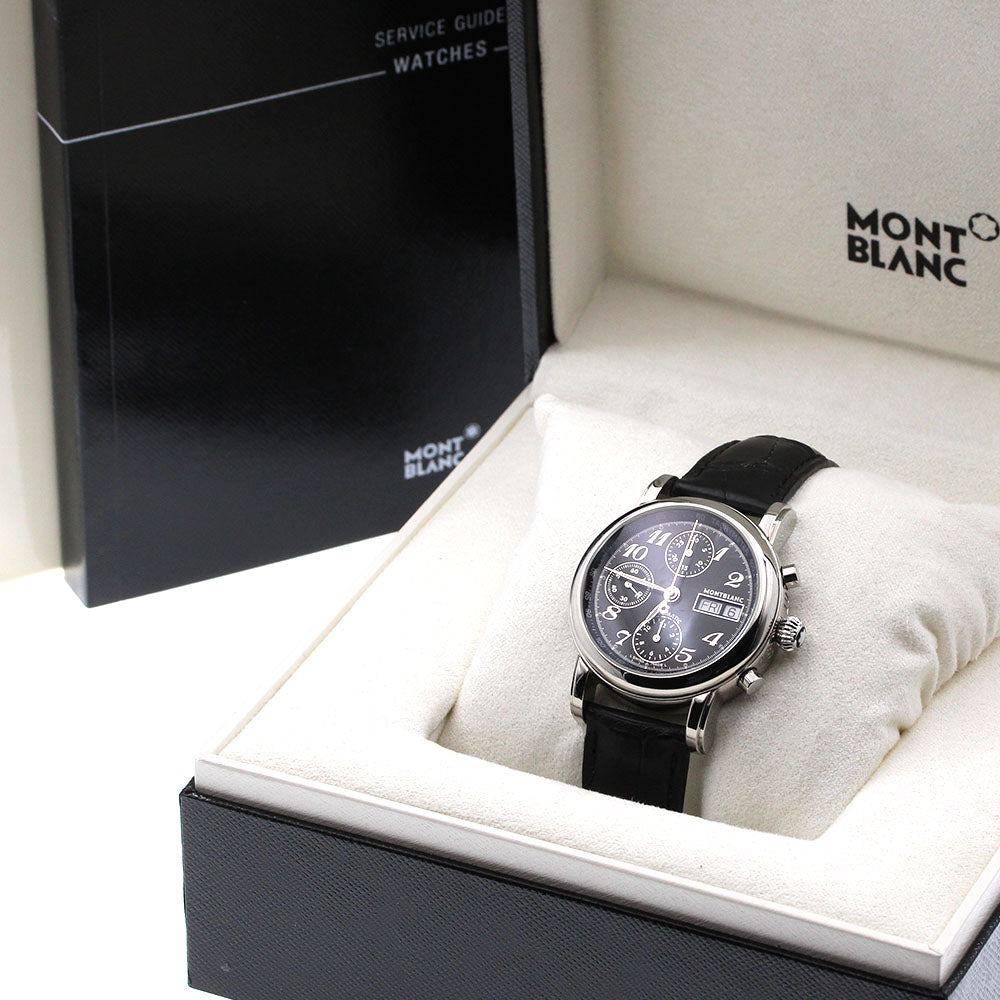 MONTBLANC Meistersteck 7016 Chronograph day date black Dial Automatic Men's Watch_920321