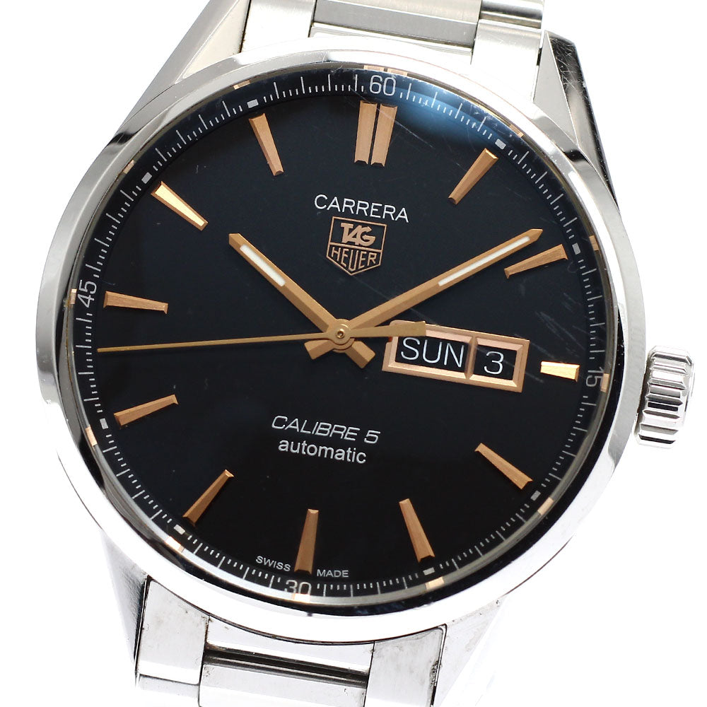 TAG HEUER Carrera Caliber 5 WAR201C-0 Day date black Dial Automatic Men's_920349