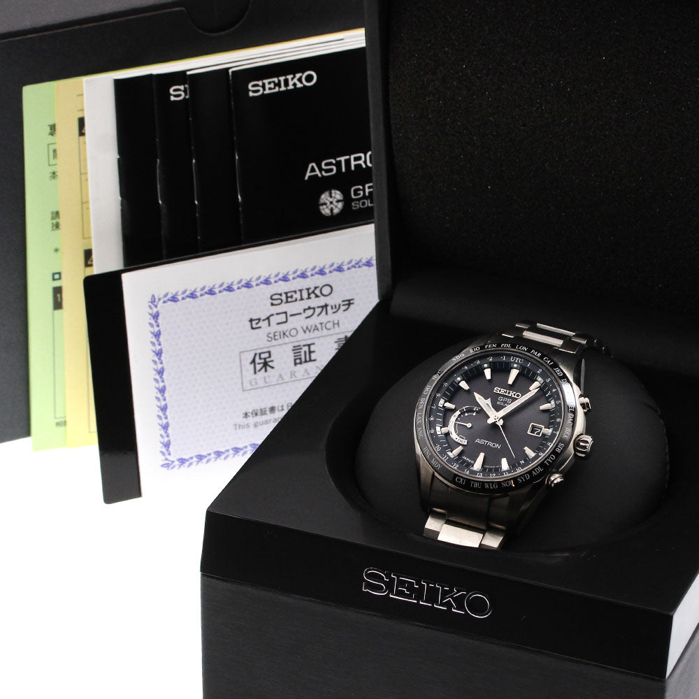 SEIKO Astron SBXB085/8X22-0AG0-2 Date Solar Powered Radio Men's Watch_920351