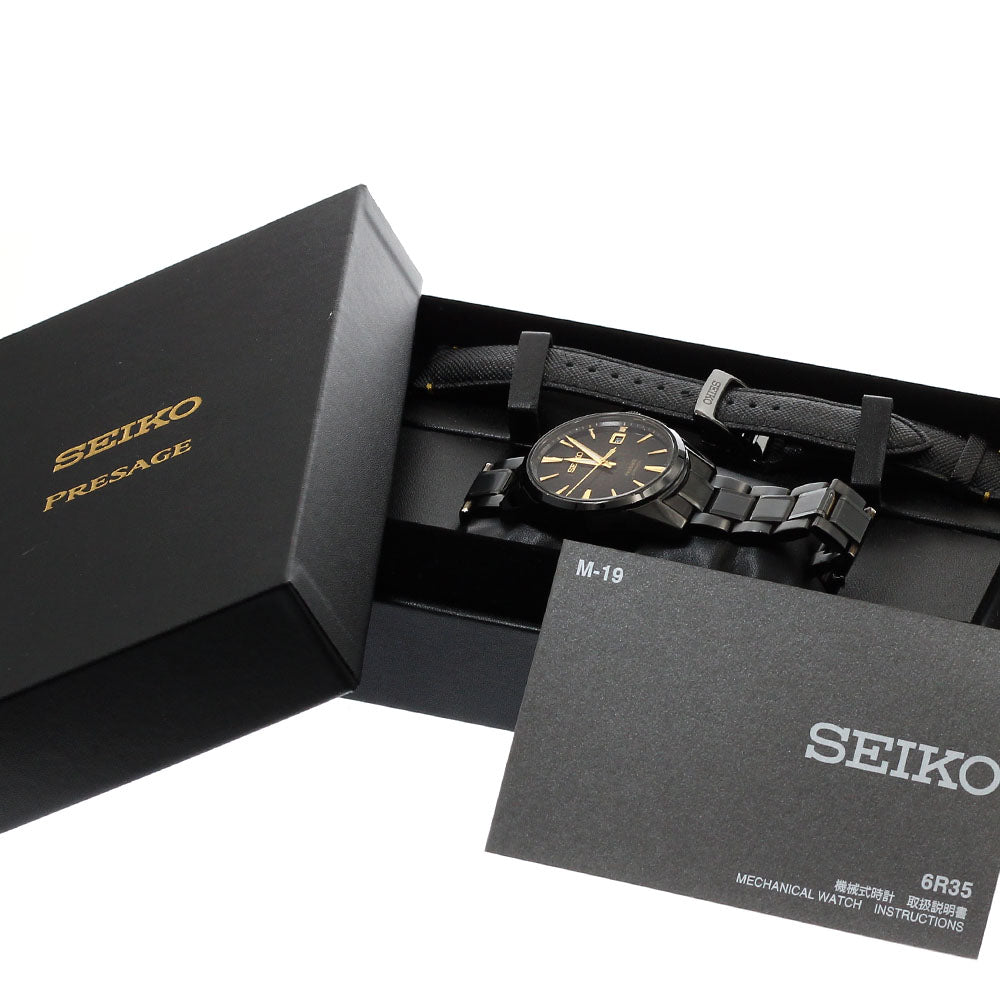 SEIKO Pureza SARX085/6R35-01K0 Black/Gold Gradient Dial Auto Men's Watch_920354