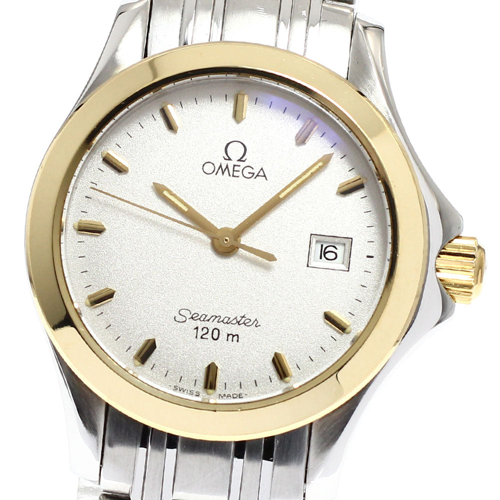 OMEGA Seamaster120 Date white Dial Quartz Ladies Watch_920368