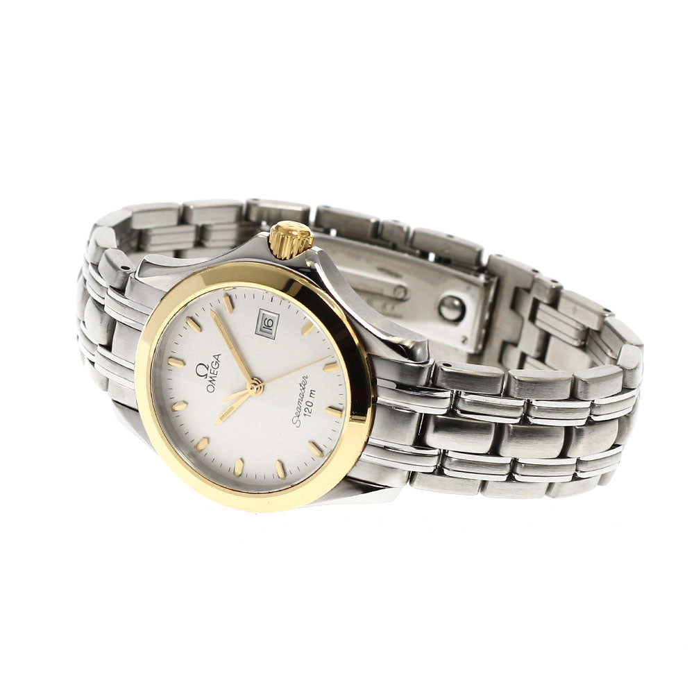 OMEGA Seamaster120 Date white Dial Quartz Ladies Watch_920368