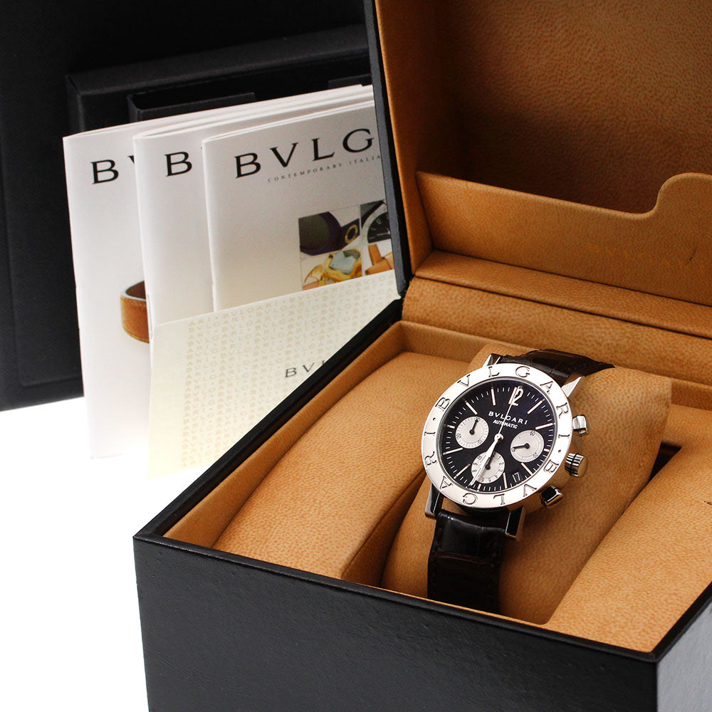 BVLGARI BVLGARIBVLGARI BB38SLCH Date Chronograph black Dial Automatic Men's Watch_920369