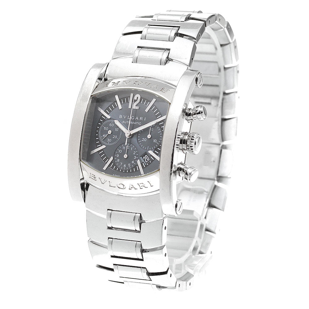 BVLGARI Assioma AA44SCH Chronograph Date Navy Dial Automatic Men's Watch_920375