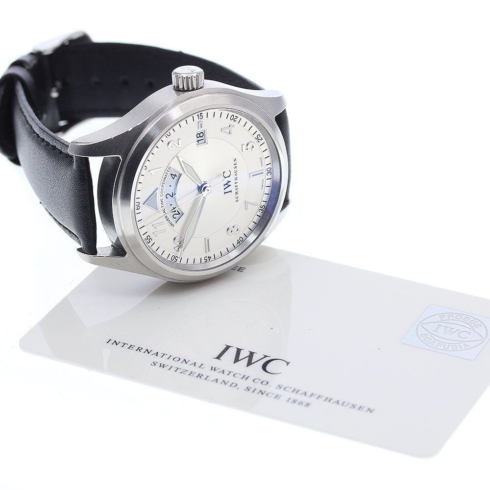 IWC SCHAFFHAUSEN Spitfire UTC IW325107 Date Silver Dial Automatic Men's_920388