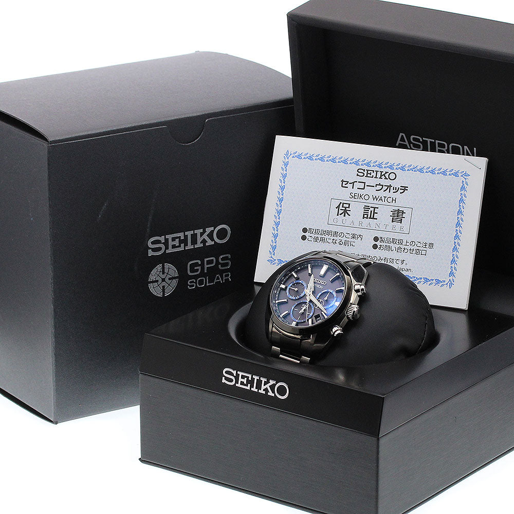SEIKO Astron SBXC053/5X53-0AJ0 Day date Solar Powered Radio Men's Watch_920399