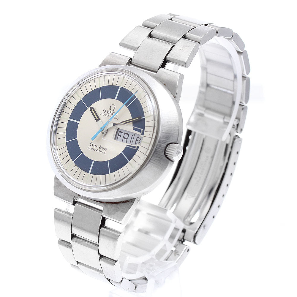 OMEGA Geneve Dynamic TOOL107 Day date Silver / Blue Dial Automatic Men's_920412