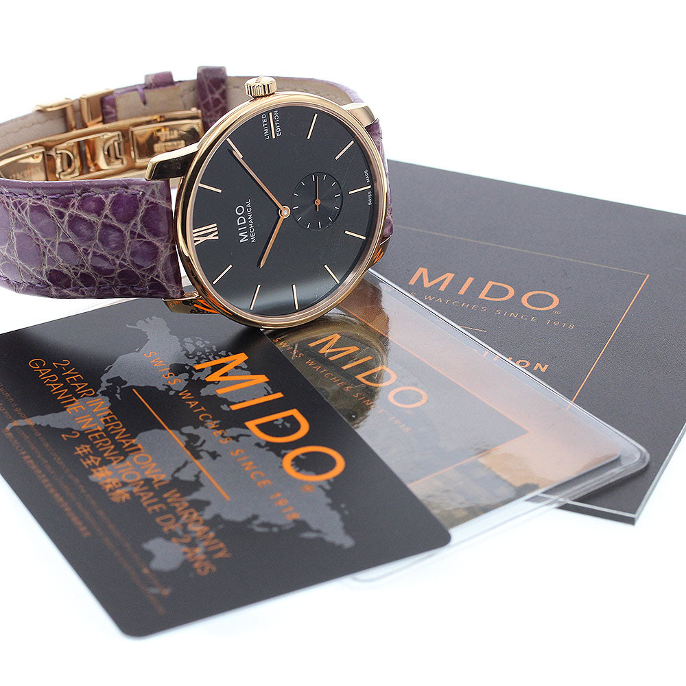 MIDO Baroncelli M037.405.36.050.00 Small seconds black Dial Hand Winding Men's Watch_920416