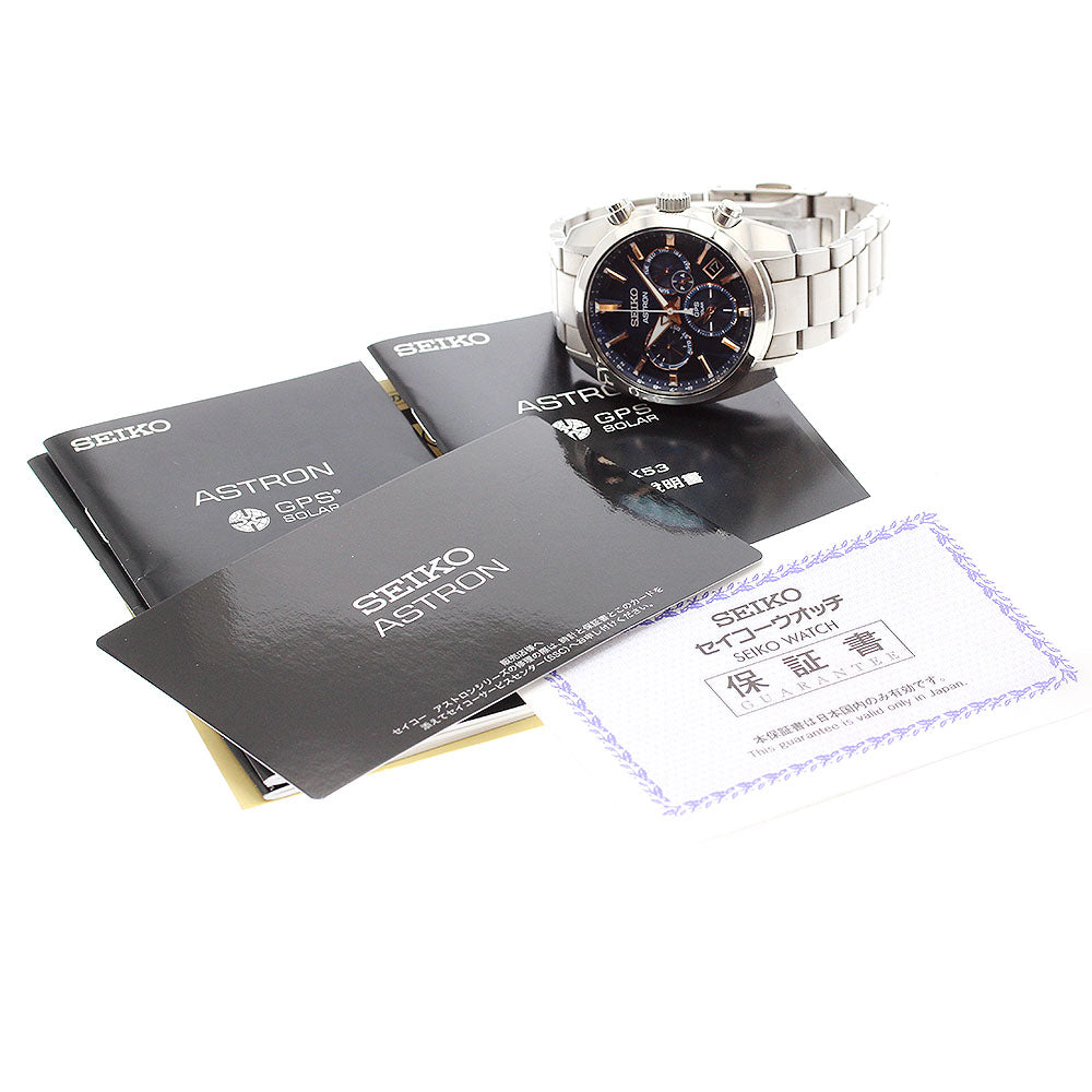 SEIKO Astron SBXC049/5X53-0AJ0 Chronograph GPS Solar Powered Radio_920432