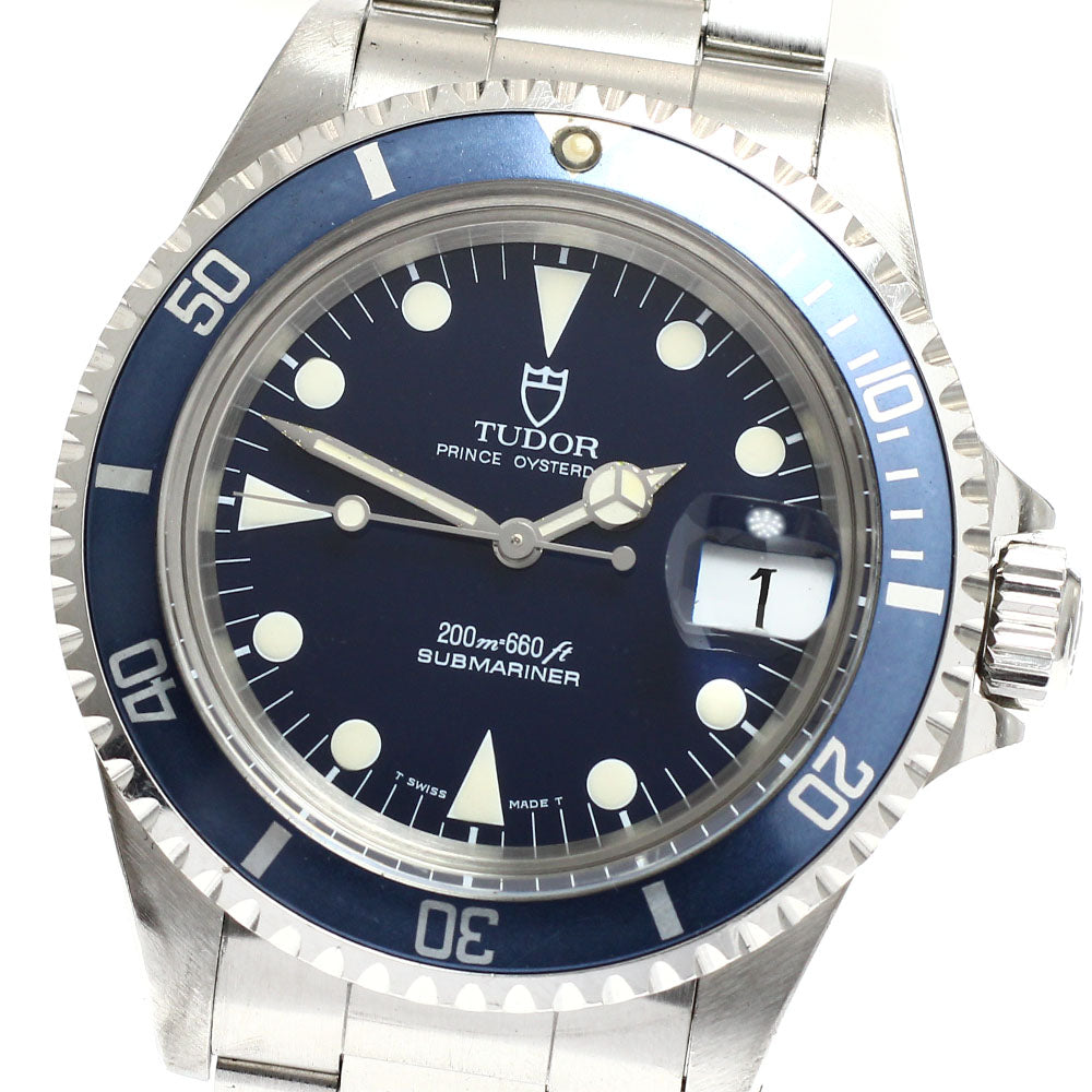 TUDOR Prince Oyster Date Submariner 79090 blue Dial Automatic Men's Watch_920434