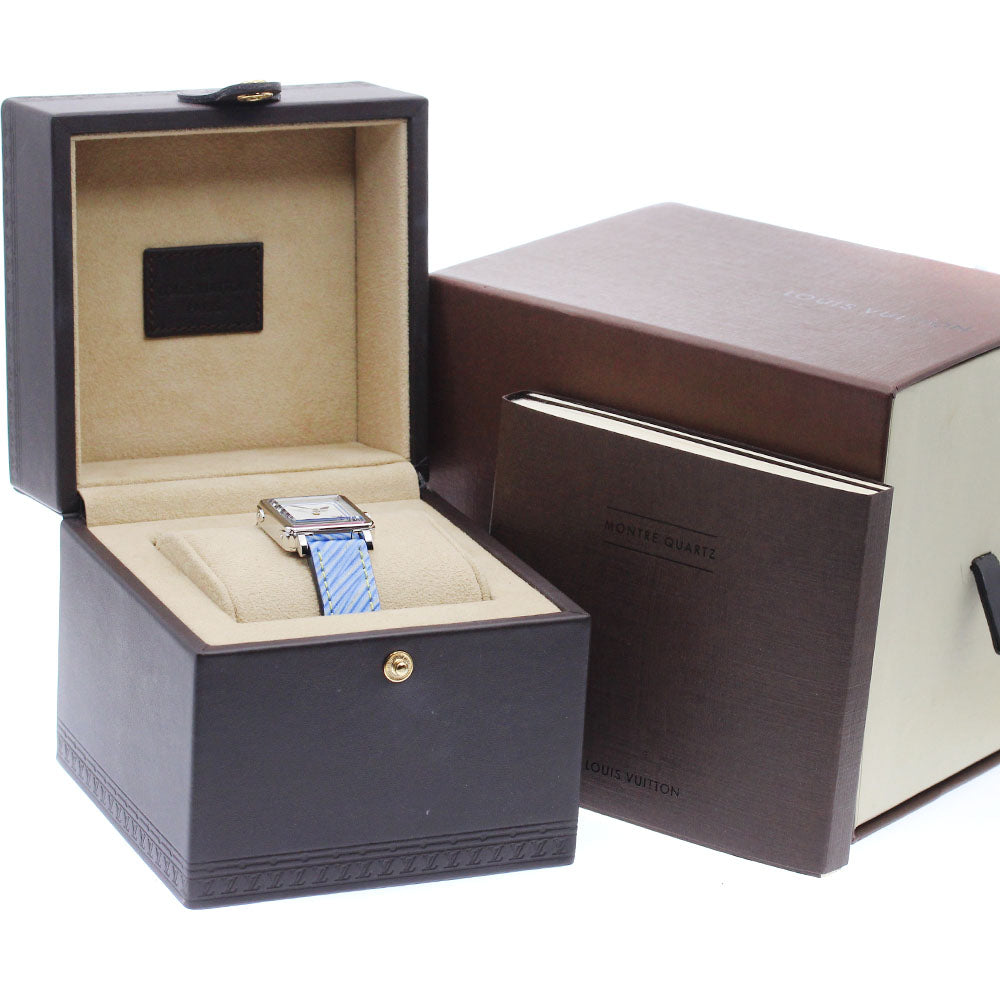 LOUIS VUITTON Amplee PM Q32M0B Silver Dial Quartz Ladies Watch_920437