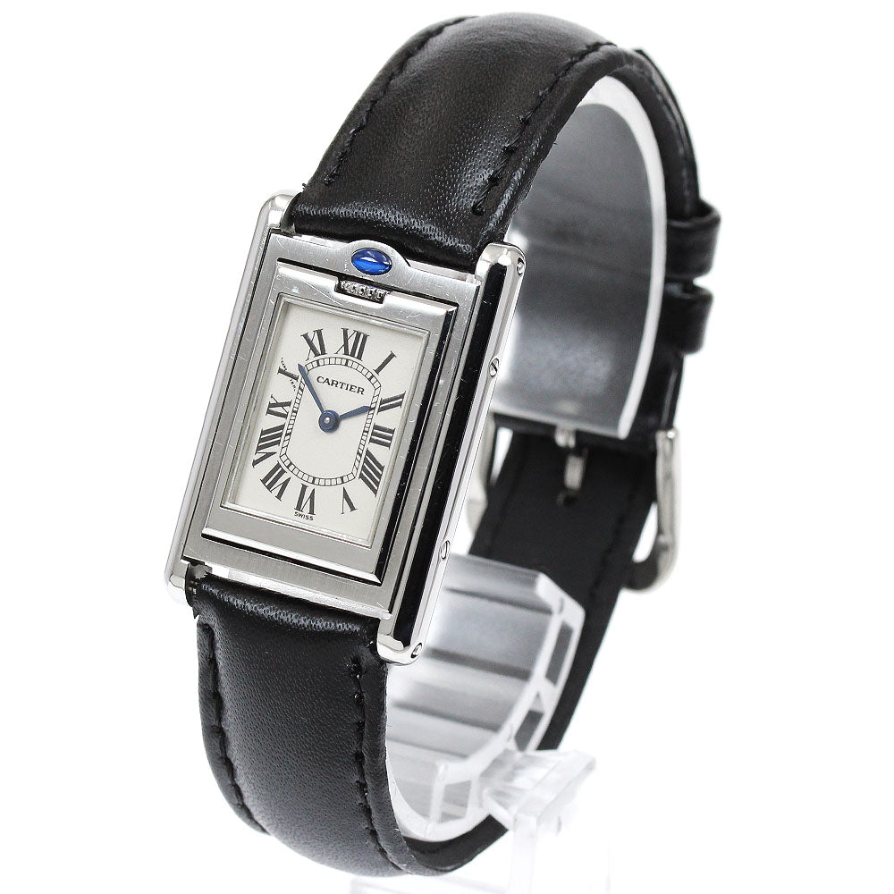 CARTIER Tank bath currant SM W1011158 beige Dial Quartz Ladies Watch_920451