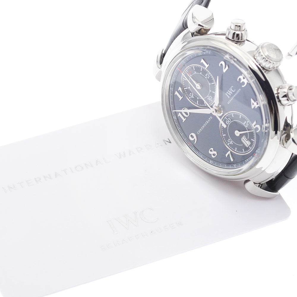 IWC SCHAFFHAUSEN da Vinci Laureus Sport for Good IW393402 Chronograph Navy Dial Automatic Men's Watch_920460