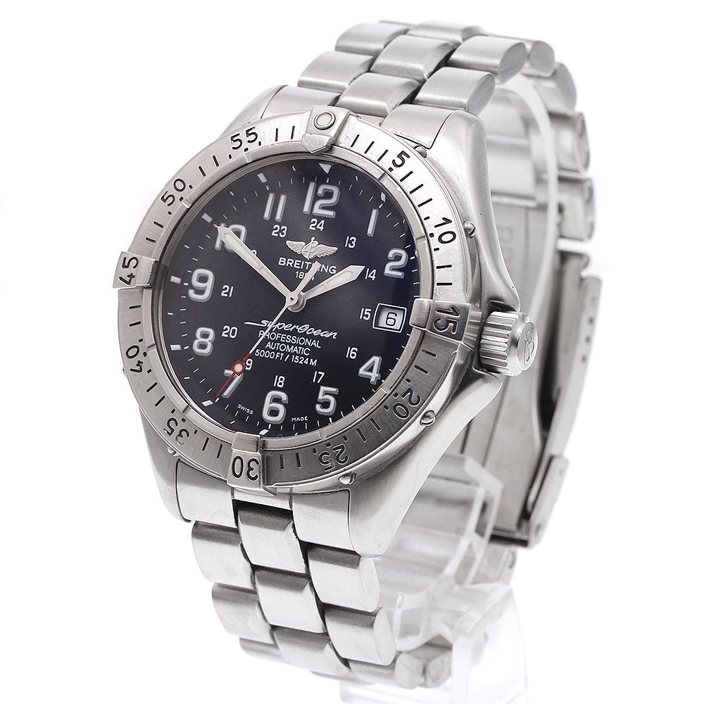 BREITLING Super Ocean A17345 Date black Dial Automatic Men's Watch_920464