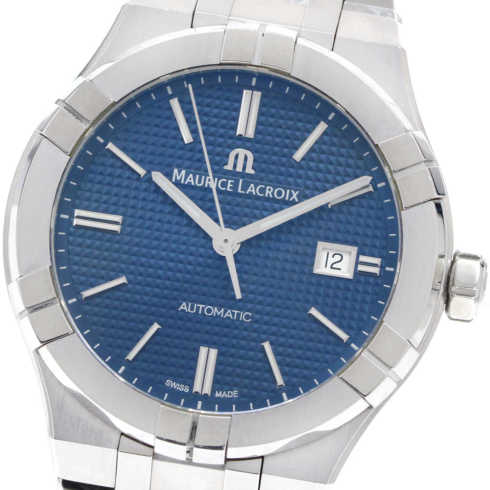MAURICE LACROIX Icon automatic AI6008-SS002-430-1 Date Navy Dial Automatic Men's Watch_920481