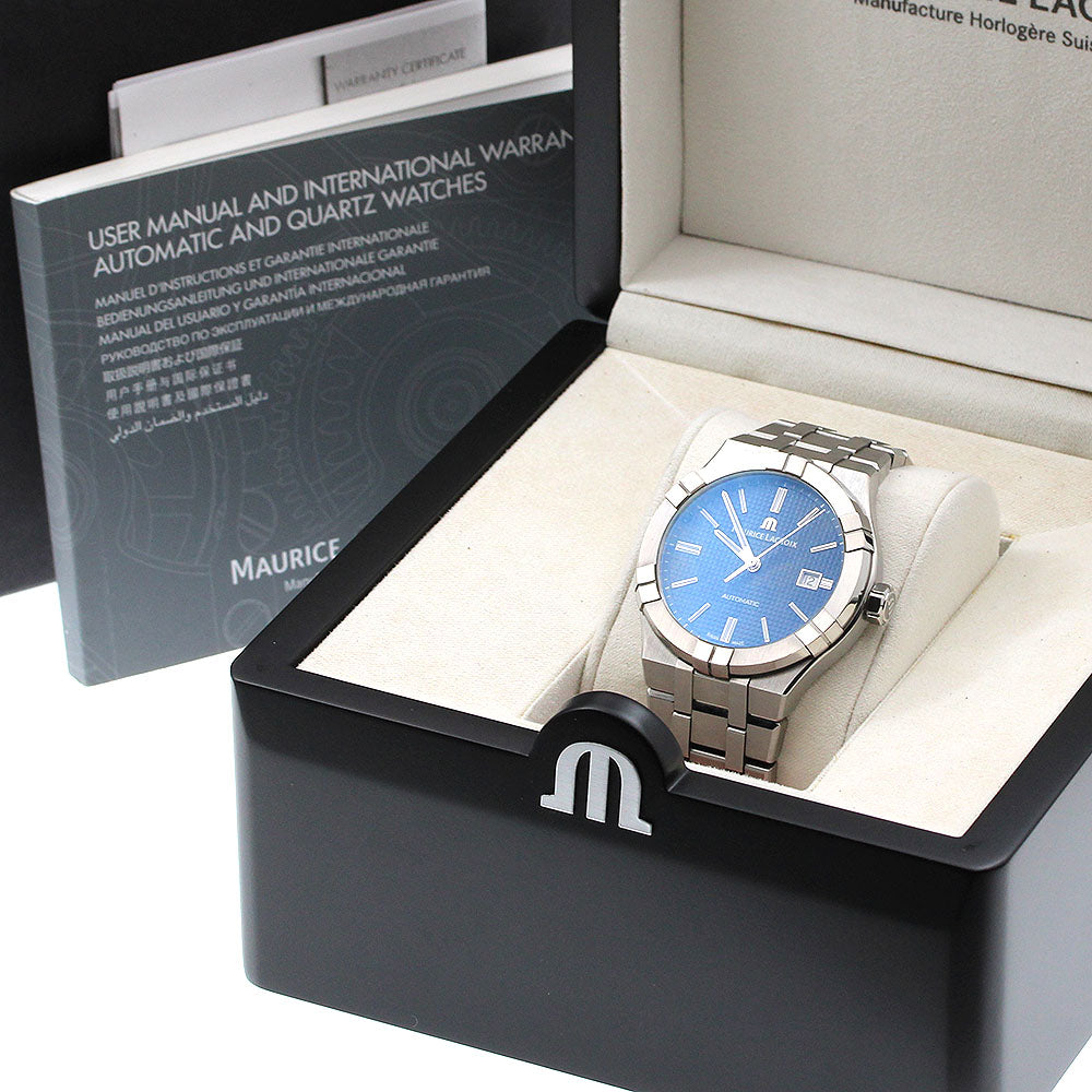 MAURICE LACROIX Icon automatic AI6008-SS002-430-1 Date Navy Dial Automatic Men's Watch_920481