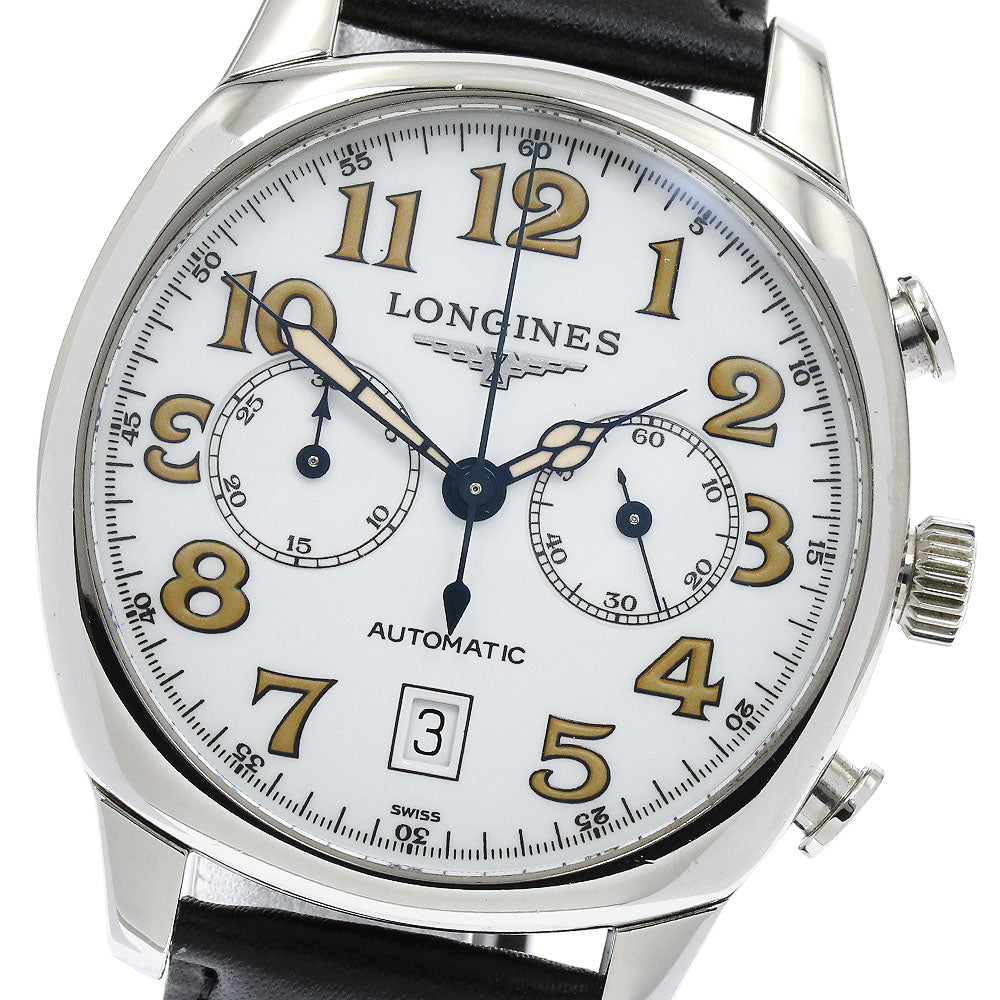 LONGINES Spirit L2.705.4 Date Chronograph white Dial Automatic Men's_920493