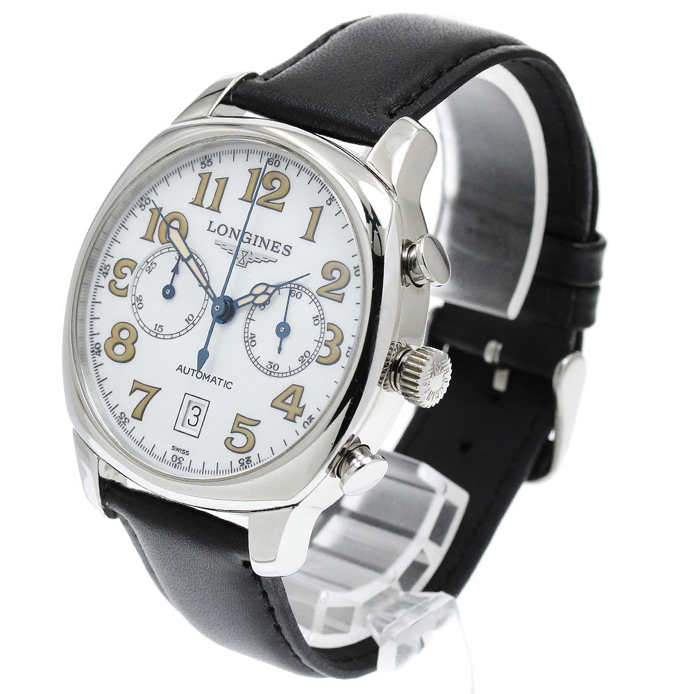 LONGINES Spirit L2.705.4 Date Chronograph white Dial Automatic Men's_920493