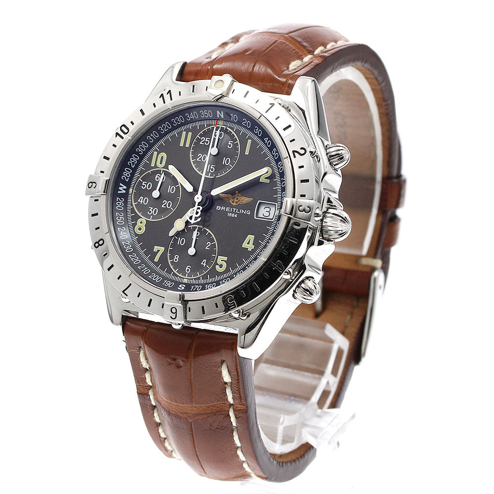 BREITLING Chronomat Longitude A20048 GMT gray Dial Automatic Men's Watch_920494