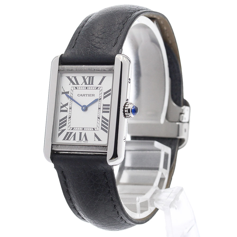 CARTIER Tank solo WSTA0030 Silver Dial Quartz Ladies Watch_920502