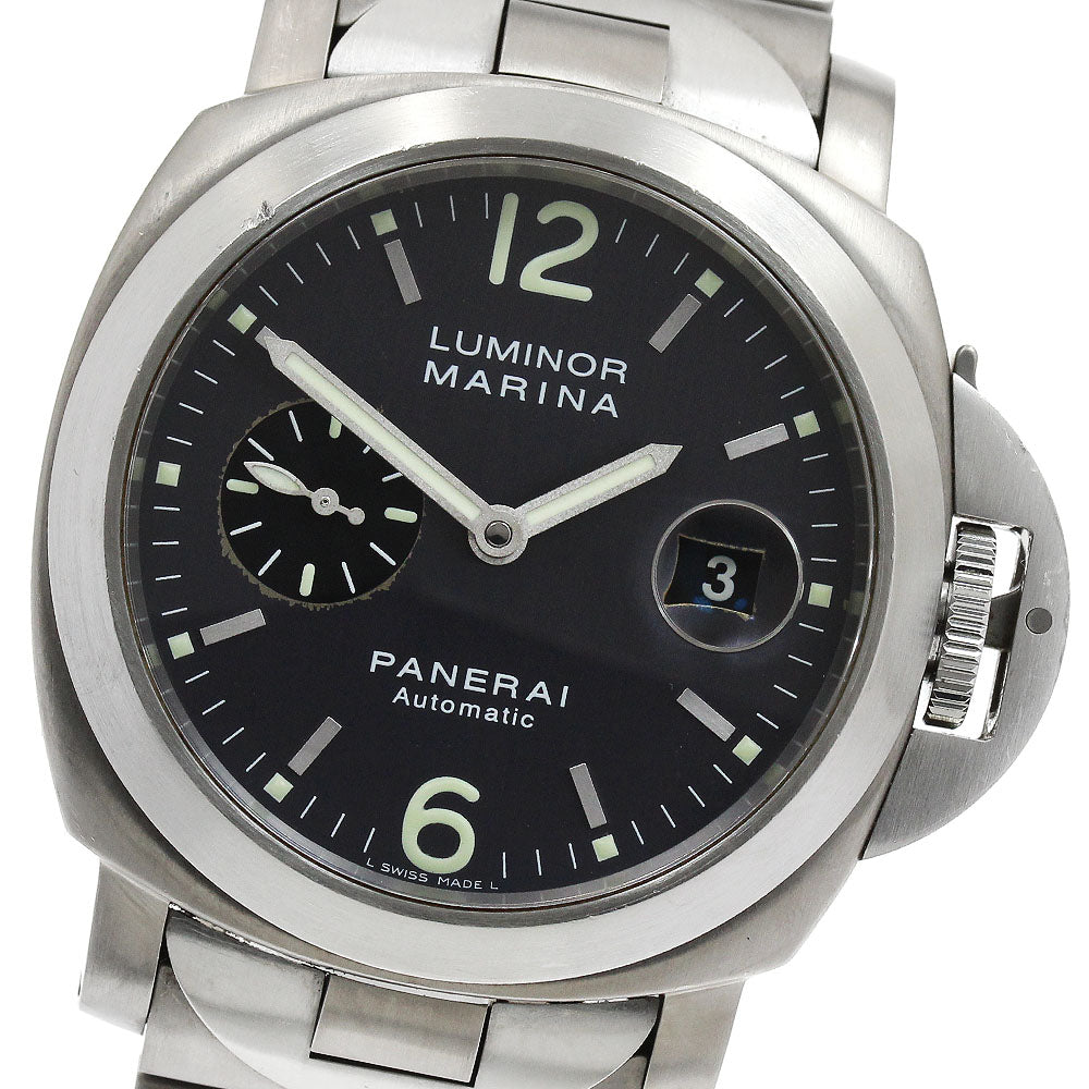 PANERAI Luminor Marina PAM00091 Date Gray Dial Automatic Men's Watch_920520