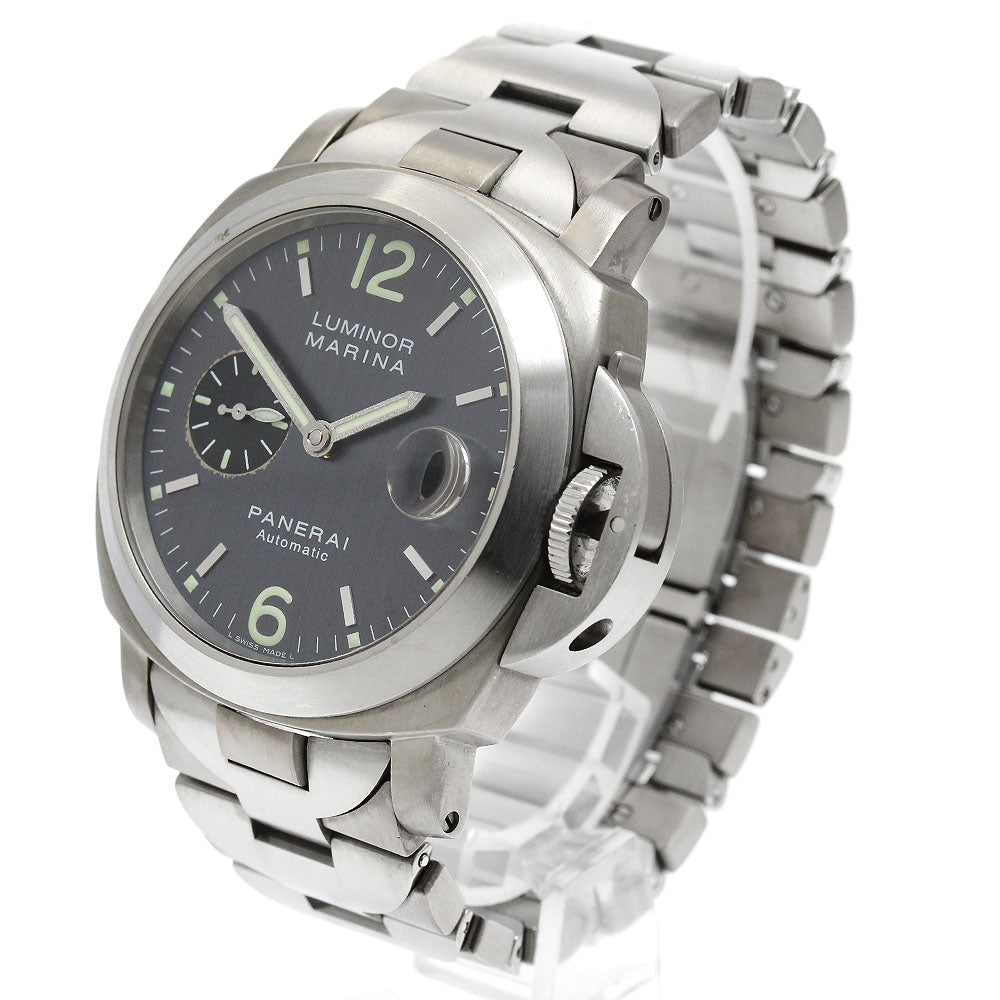 PANERAI Luminor Marina PAM00091 Date Gray Dial Automatic Men's Watch_920520