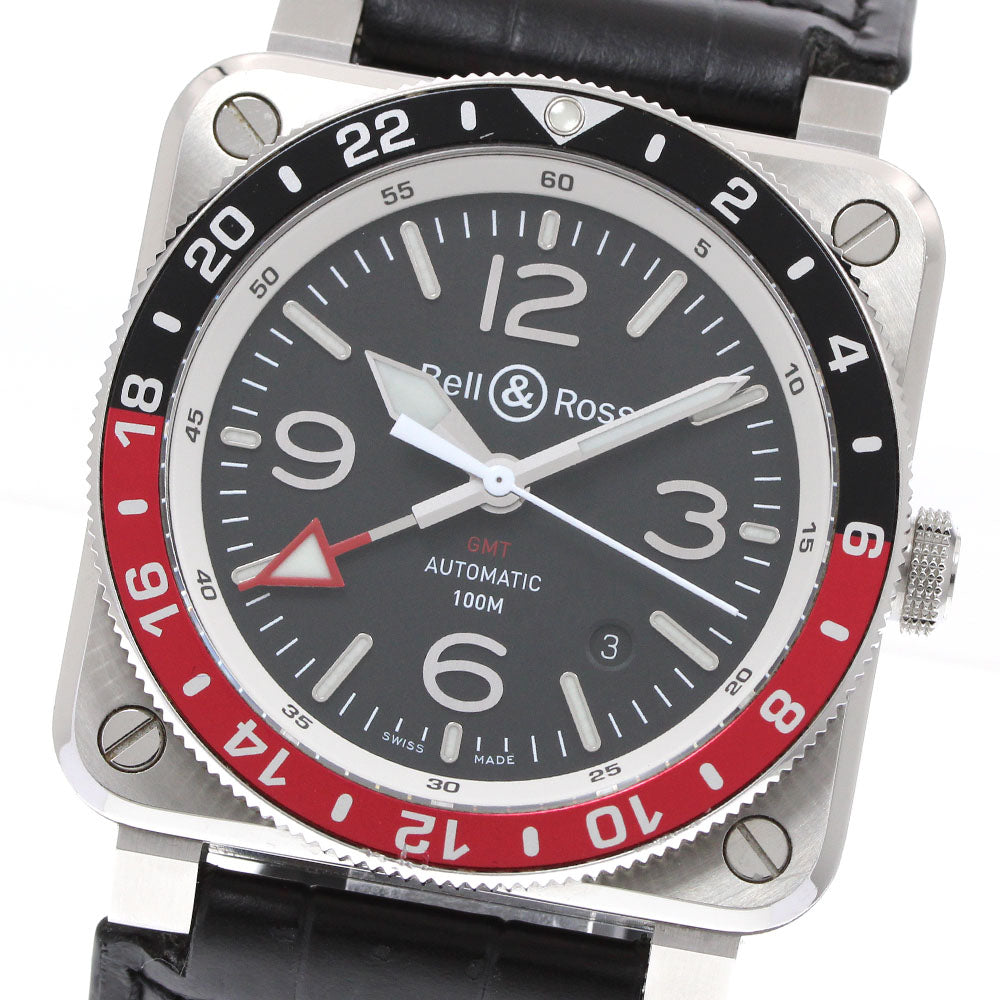 Bell＆Ross BR03 GMT BR03-93-BL-ST/SCA Date black Dial Automatic Men's Watch_920522