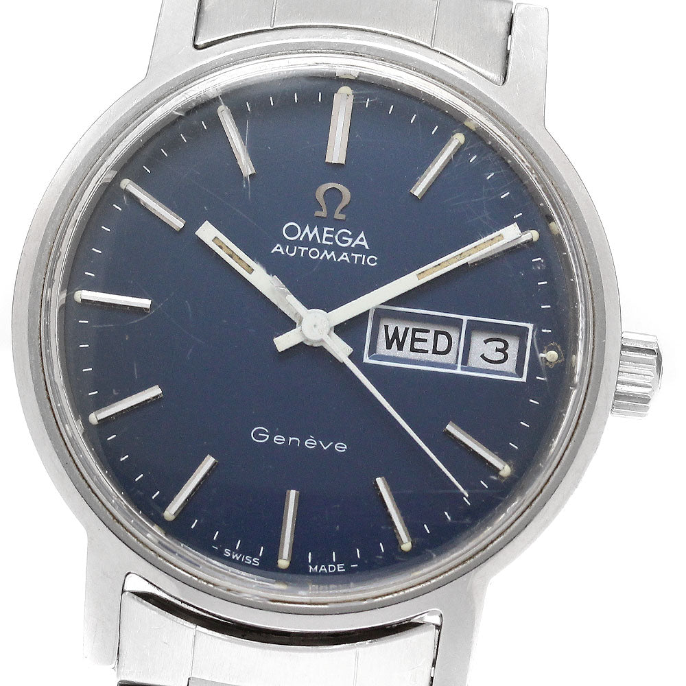 OMEGA Geneve 166.0117 Day Date Cal.1022 Navy Dial Automatic Men's Watch_920536