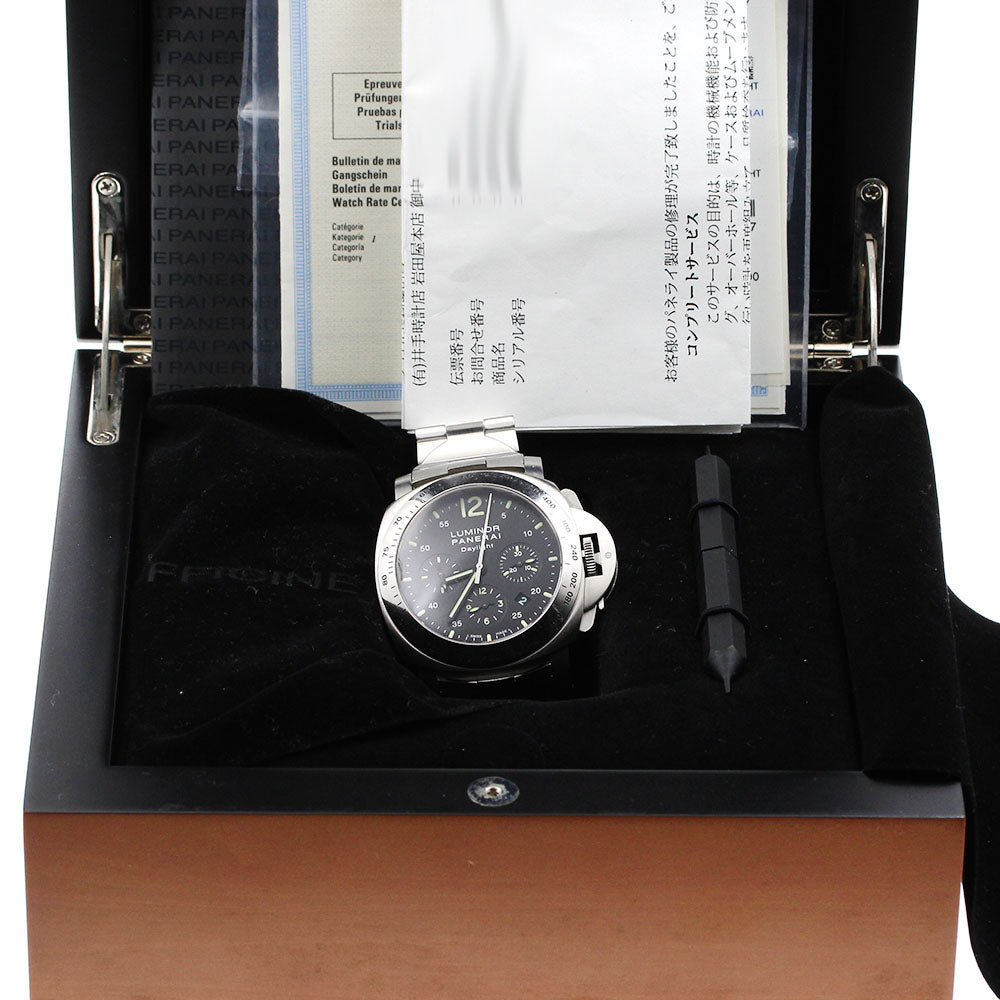 PANERAI Luminor Daylight PAM00250 Chronograph black Dial Automatic Men's_920561