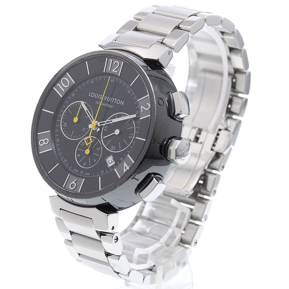 LOUIS VUITTON Tambour in black Q102U Chronograph Automatic Men's Watch_920563