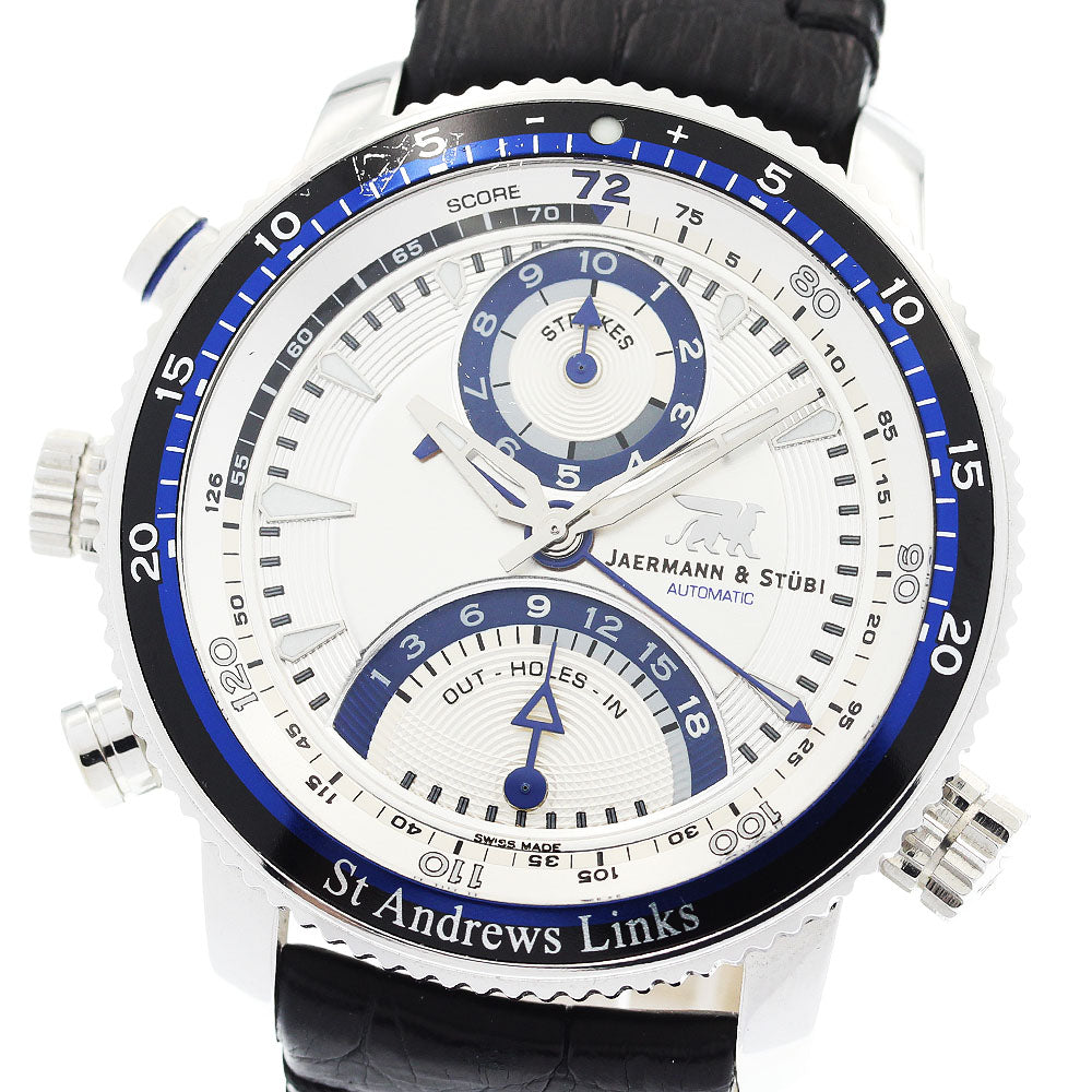 JAERMANN&STUBI St Andrews Links ST1 golf counter Silver Dial Automatic Men's Watch_920577