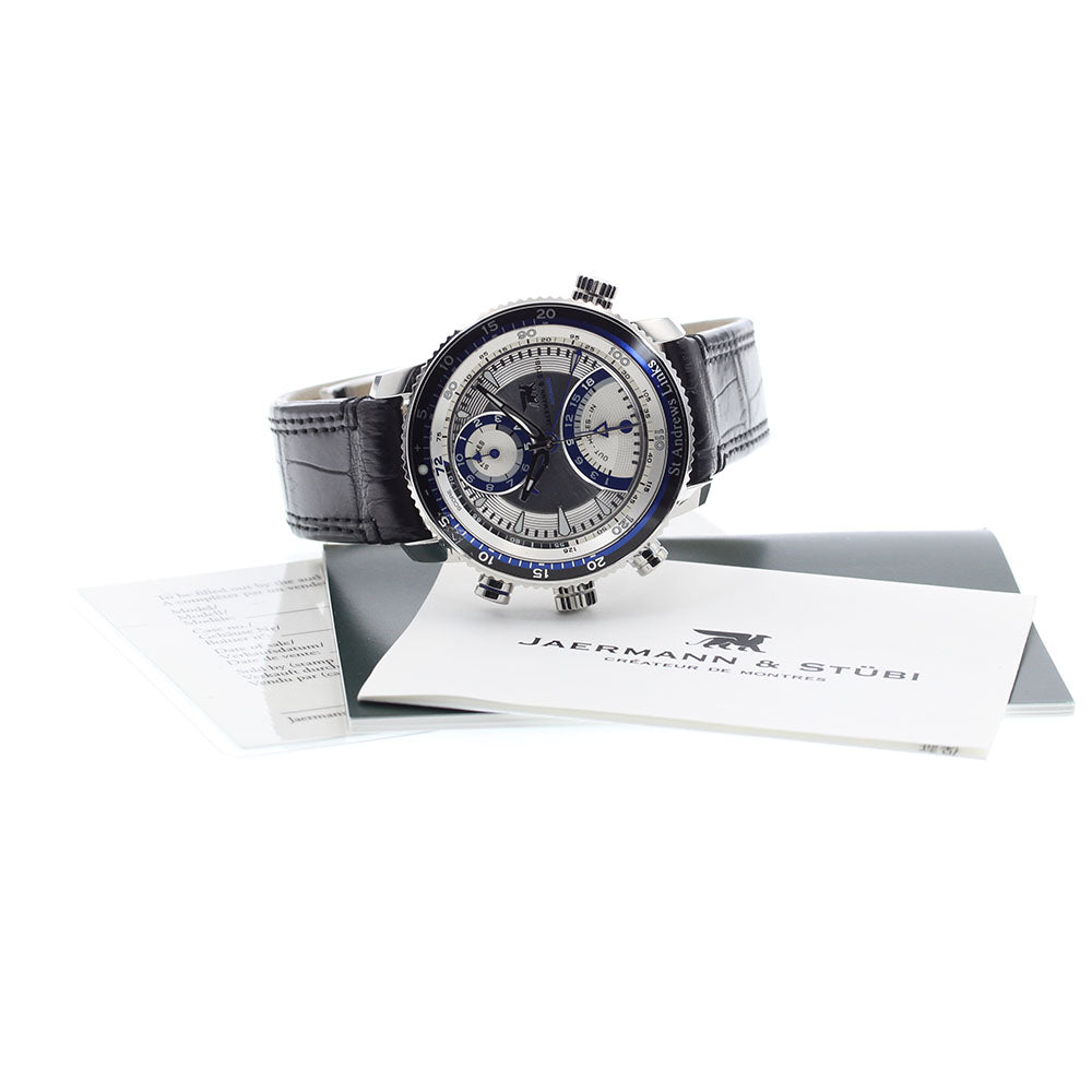 JAERMANN&STUBI St Andrews Links ST1 golf counter Silver Dial Automatic Men's Watch_920577
