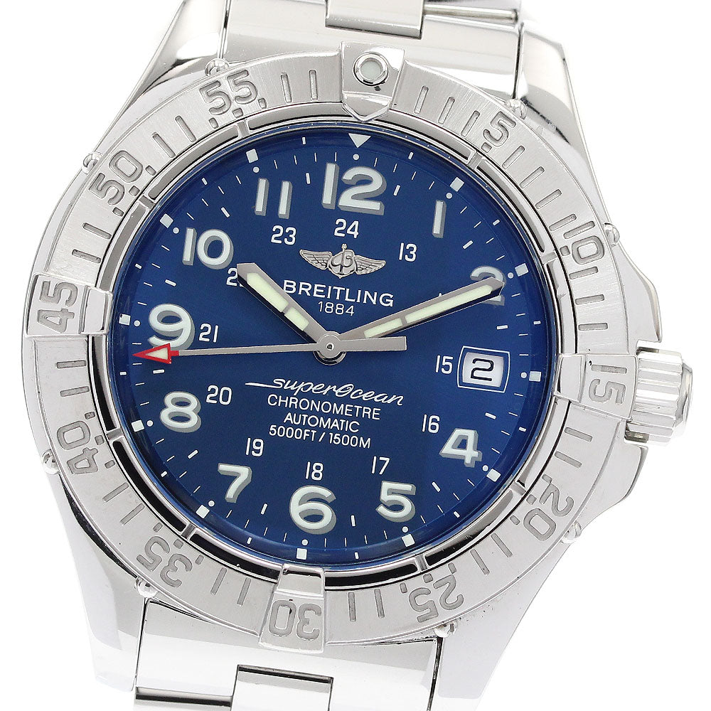 BREITLING Super Ocean A17360 Date Blue Dial Automatic Men's Watch_920579