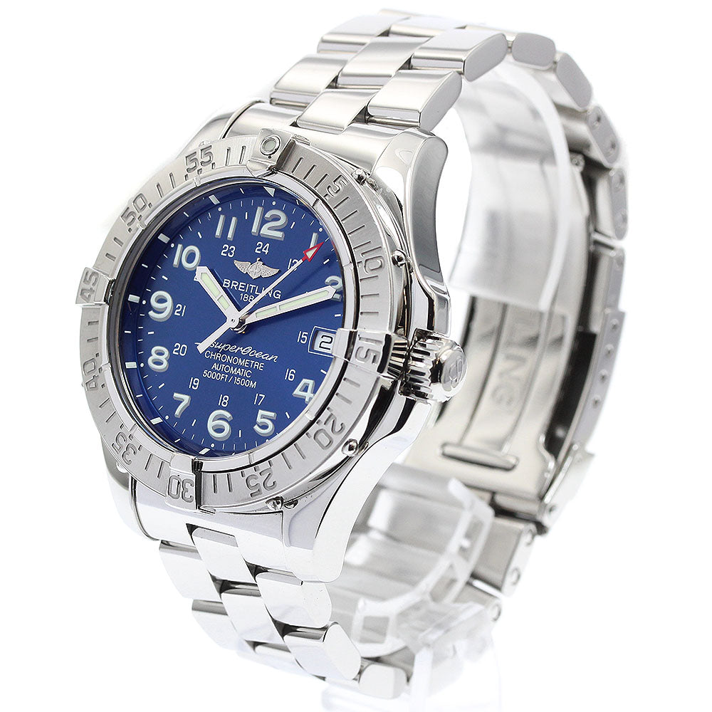 BREITLING Super Ocean A17360 Date Blue Dial Automatic Men's Watch_920579
