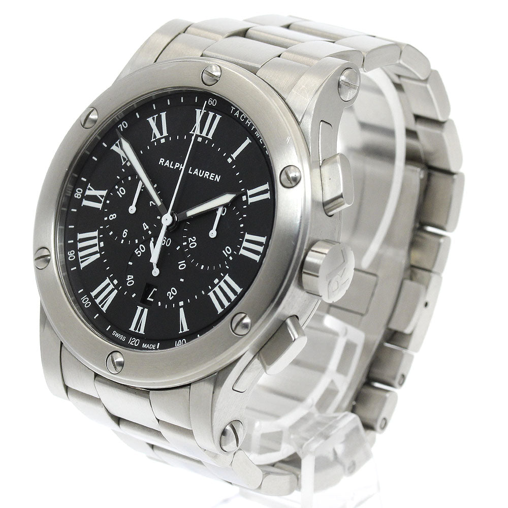 RALPH LAUREN Sporting K02300 Chronograph black Dial Automatic Men's Watch_920584