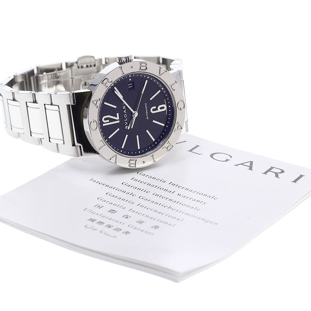 BVLGARI BVLGARIBVLGARI BB38SSAUTO Date black Dial Automatic Men's Watch_920586