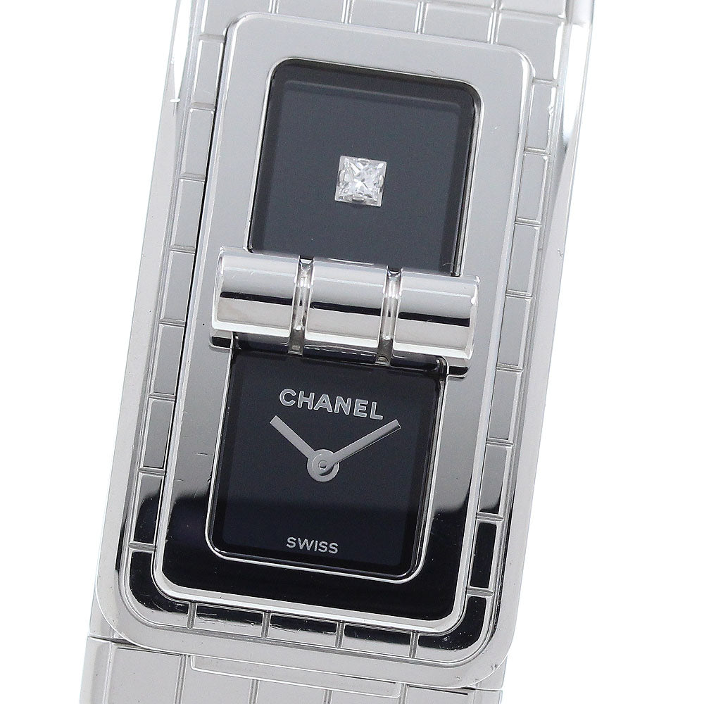 CHANEL Code Coco H5144 1P diamond Black Dial Quartz Ladies Watch_920620