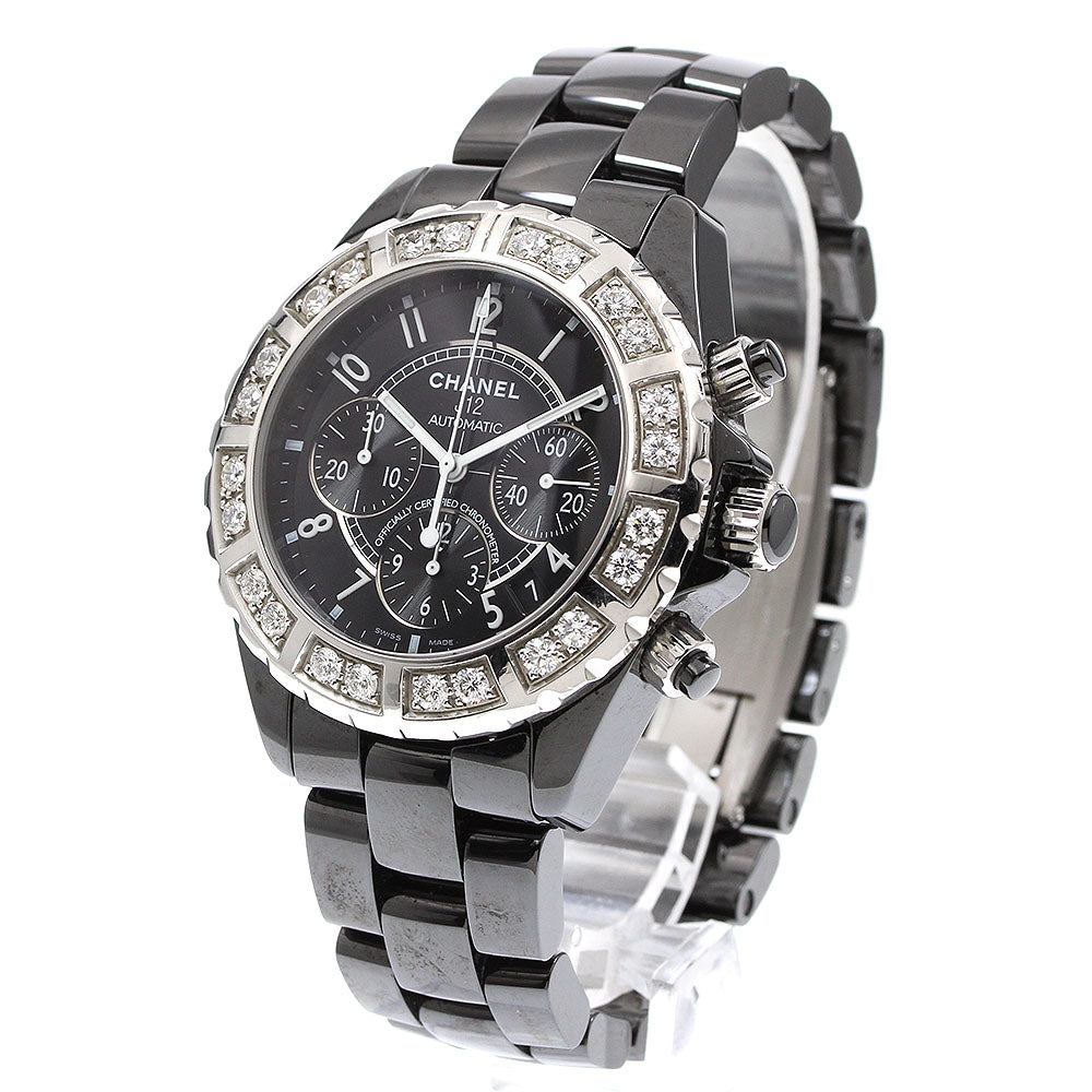 CHANEL J12 H1178 diamond bezel black ceramic Automatic Men's Watch_920634