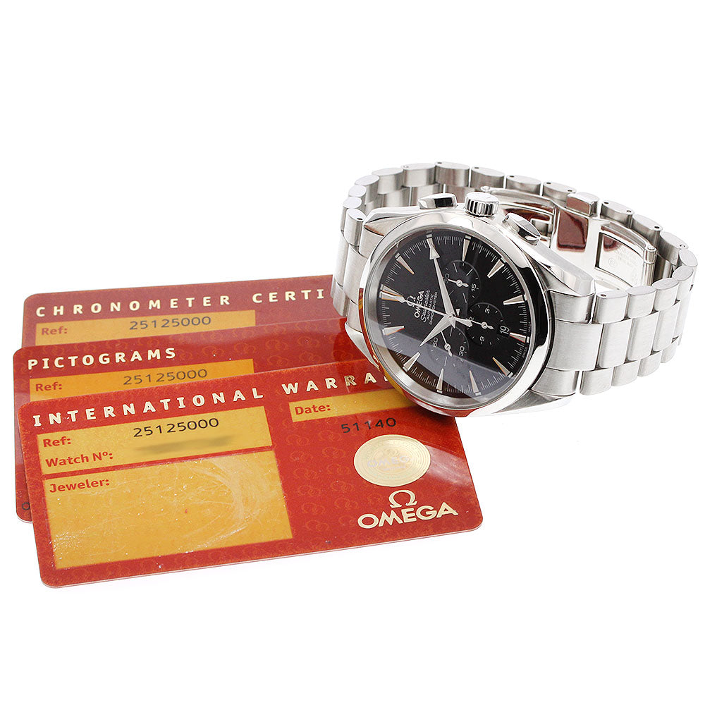 OMEGA Seamaster Aqua Terra 2512.50 Chronograph black Dial AT Men's Watch_920640