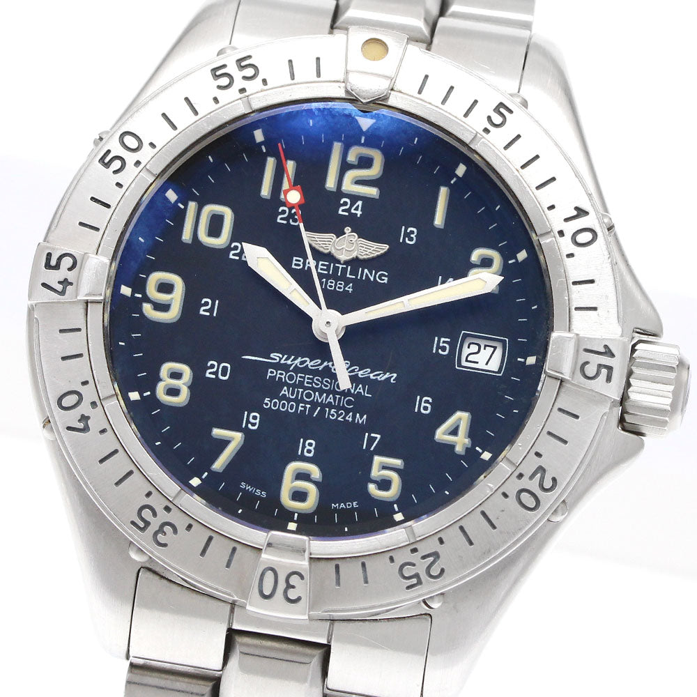 BREITLING Super Ocean A17345 Date black Dial Automatic Men's Watch_920661